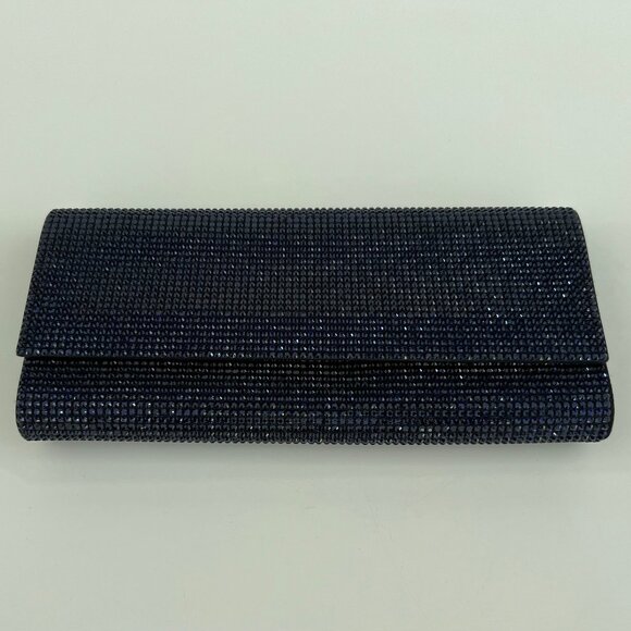 UDITH LEIBER NAVY CRYSTAL CLUTCH BAG NWOTS! - Picture 1 of 17